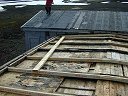B-delens takflate nr. 1 under oppbygging - sett mot C-delen